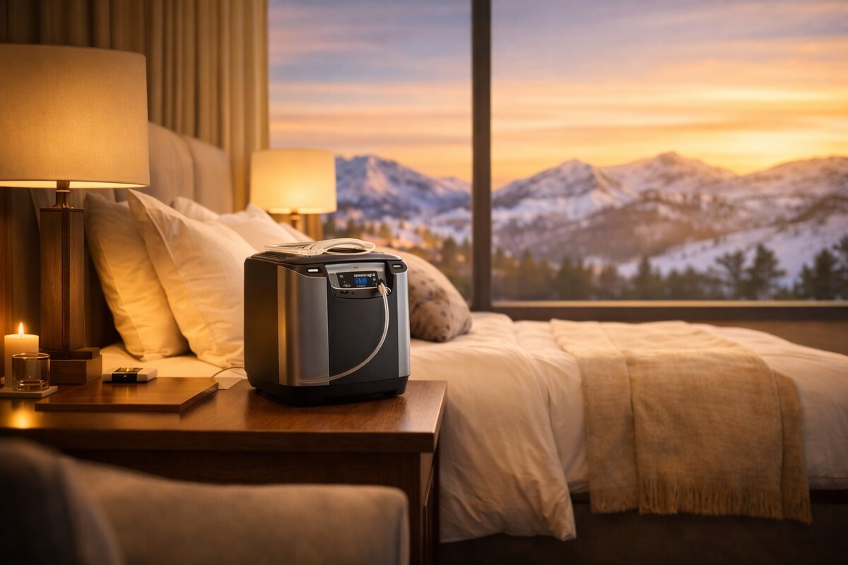 Overnight oxygen concentrator rental in hotel room